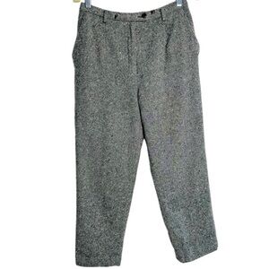 PENDLETON VINTAGE WOOL TWEED CROPPED GREY PANTS SIZE 4-6